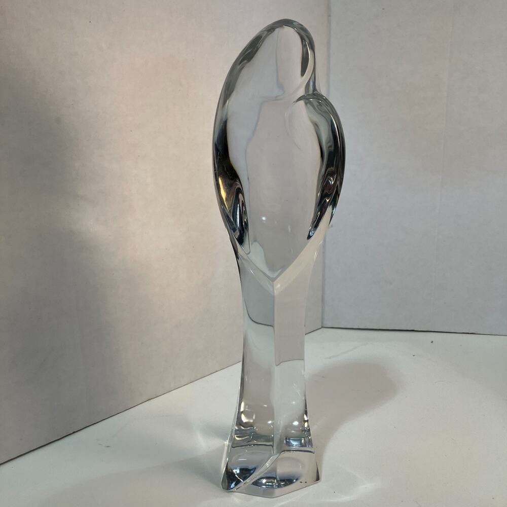 Madonna & Child Crystal Sculpture by Rene Delvenne for Val Saint Lambert DT8094